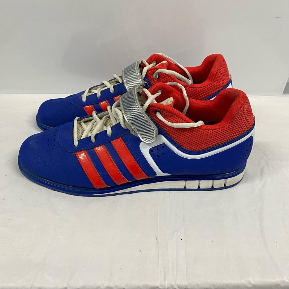 Adidas powerlifting weightlifting shoes Men's size 13 Blue and Red Athletic